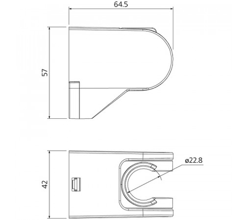 Держатель для лейки Milardo 360CP00M53 Хром