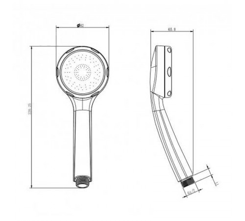 Ручной душ Koller Pool SH0533 Хром