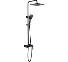 Душевая система ESKO Singapore black ST300BL Черная матовая