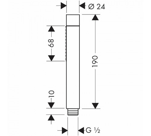 Ручной душ Axor Starck 28532000 Хром