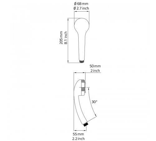 Ручной душ Ridder Belem 91290 Хром