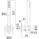 Душевой гарнитур Cisal Xion DS018300D1 Нержавеющая сталь