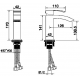 Cмеситель для раковины Hansberge CUBITO H1077W Белый хром