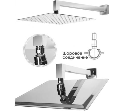 Душевая система Grocenberg GB5007 Хром