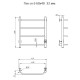Электрический полотенцесушитель Тругор ПЭК 6 СП 60x40 Хром
