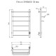 Электрический полотенцесушитель Тругор ПЭК 19 СП 80x50 Хром