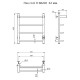 Электрический полотенцесушитель Тругор ПЭК 6 П СП 60x50 с полкой Хром