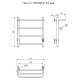 Электрический полотенцесушитель Тругор ПЭК 19 СП 60x50 Хром