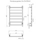 Электрический полотенцесушитель Тругор ПЭК 20 КВ 80x40 Хром