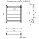 Электрический полотенцесушитель Тругор ПЭК 20 КВ 60x40 Хром