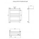 Водяной полотенцесушитель Тругор Аспект 3 П ПМ R 80x50 с полкой Хром