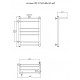 Водяной полотенцесушитель Тругор Аспект 3 П ПМ L 80x50 с полкой Хром