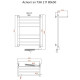 Электрический полотенцесушитель Тругор Аспект 2 элТЭН 80x50 с полкой Хром