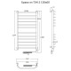 Электрический полотенцесушитель Тругор Браво 2 элТЭН 120x60 Хром