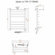 Электрический полотенцесушитель Тругор Браво 2 элТЭН 80x60 с полкой Хром