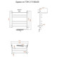Электрический полотенцесушитель Тругор Браво 2 элТЭН 60x50 с полкой Хром