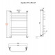Водяной полотенцесушитель Тругор Браво 2 НП 80x50 Хром