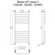 Водяной полотенцесушитель Тругор Браво 2 НП 120x40 Хром