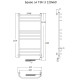 Электрический полотенцесушитель Тругор Браво 3 элТЭН 120x60 Хром