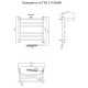 Электрический полотенцесушитель Тругор Приоритет 2 элТЭН 60x40 с полкой Хром