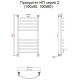 Водяной полотенцесушитель Тругор Приоритет 2 НП 100x60 Хром