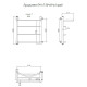 Водяной полотенцесушитель Тругор Приоритет 1 П ПМ R 60x40 с полкой Хром