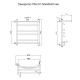 Водяной полотенцесушитель Тругор Приоритет 3 П ПМ L 60x50 с полкой Хром