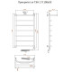 Электрический полотенцесушитель Тругор Приоритет 1 элТЭН 100x50 с полкой Хром