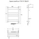 Электрический полотенцесушитель Тругор Идеал Комби 3 П элТЭН 80x50 с полкой Хром