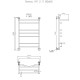 Водяной полотенцесушитель Тругор Лотос 3 П НП 80x50 с полкой Хром