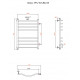 Водяной полотенцесушитель Тругор Лотос 2 ПМ 80x50 Хром