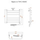 Электрический полотенцесушитель Тругор Идеал 2 элТЭН 60x50 Хром