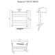 Электрический полотенцесушитель Тругор Идеал 2 элТЭН 60x50 с полкой Хром