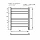 Электрический полотенцесушитель Point Вега PN71856B П7 500x590 диммер справа Черный