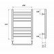 Электрический полотенцесушитель Point Аврора PN10146SE П8 400x600 левый/правый Хром