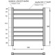 Электрический полотенцесушитель Point Веста PN70756BR П7 500x600 диммер слева Бронза