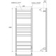 Электрический полотенцесушитель Point Меркурий PN83850B П10 500x1000 диммер справа Черный