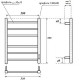 Электрический полотенцесушитель Point Меркурий PN83856W П6 500x600 диммер справа Белый