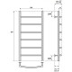 Электрический полотенцесушитель Point Афина PN04158BRE П6 500x800 левый/правый Бронза