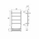 Электрический полотенцесушитель Point Афина PN04146PE П3 400x600 с полкой левый/правый Хром