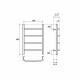 Электрический полотенцесушитель Point Афина PN04146E П4 400x600 левый/правый Хром
