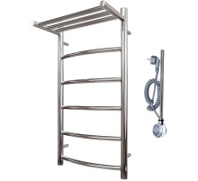 Электрический полотенцесушитель Point Афина PN04148PE П5 400x800 с полкой левый/правый Хром