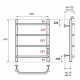 Электрический полотенцесушитель Point Виктория PN06856 П4 500x600 диммер справа Хром