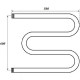 Водяной полотенцесушитель Point М-образный PN37665 600x500 Хром