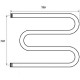Водяной полотенцесушитель Point М-образный PN37557 500x700 Хром