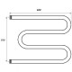 Водяной полотенцесушитель Point М-образный PN37556 500x600 Хром