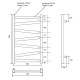 Электрический полотенцесушитель Point Феникс PN15158WE П7 500x800 левый/правый Белый