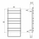 Электрический полотенцесушитель Point Нептун PN09158E П7 500x800 левый/правый Хром