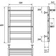 Электрический полотенцесушитель Point Артемида PN14156PE П4 500x600 c 2 полками левый/правый Хром