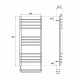 Электрический полотенцесушитель Point Омега PN90158SE П12 500x800 левый/правый Хром